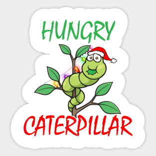 Funny hungry caterpillar xmas gift Sticker